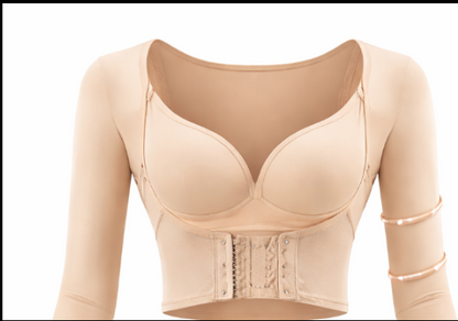 Arm Shaper Bra for Women - Compression Sleeves for Slimming Upper Arms & Back Support, Posture Corrector, Breathable Mesh Body Shaper