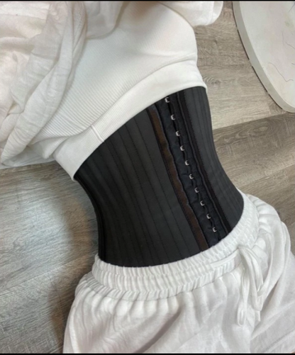 25 Steel Boned Latex Waist Trainer – Women’s Tummy Control Corset for an Hourglass Figure