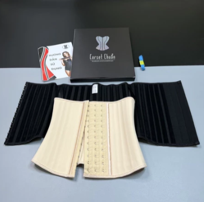 25 Steel Boned Latex Waist Trainer – Women’s Tummy Control Corset for an Hourglass Figure