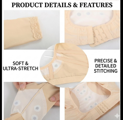 Arm Shaper Bra for Women - Compression Sleeves for Slimming Upper Arms & Back Support, Posture Corrector, Breathable Mesh Body Shaper